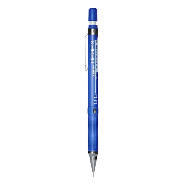 مداد نوکی 0.5 میلی متری زبرا مدل drafix آبی کاربنی
