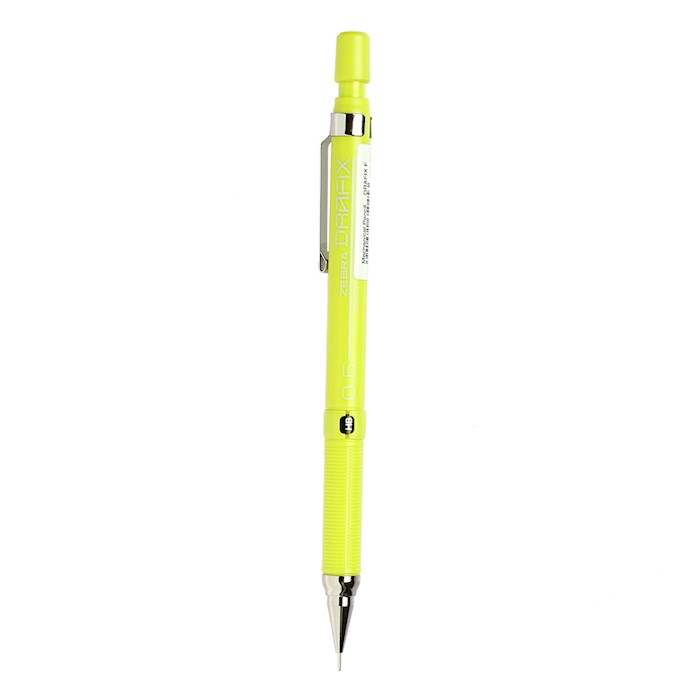 مداد نوکی 0.5 میلی متری زبرا مدل drafix زرد